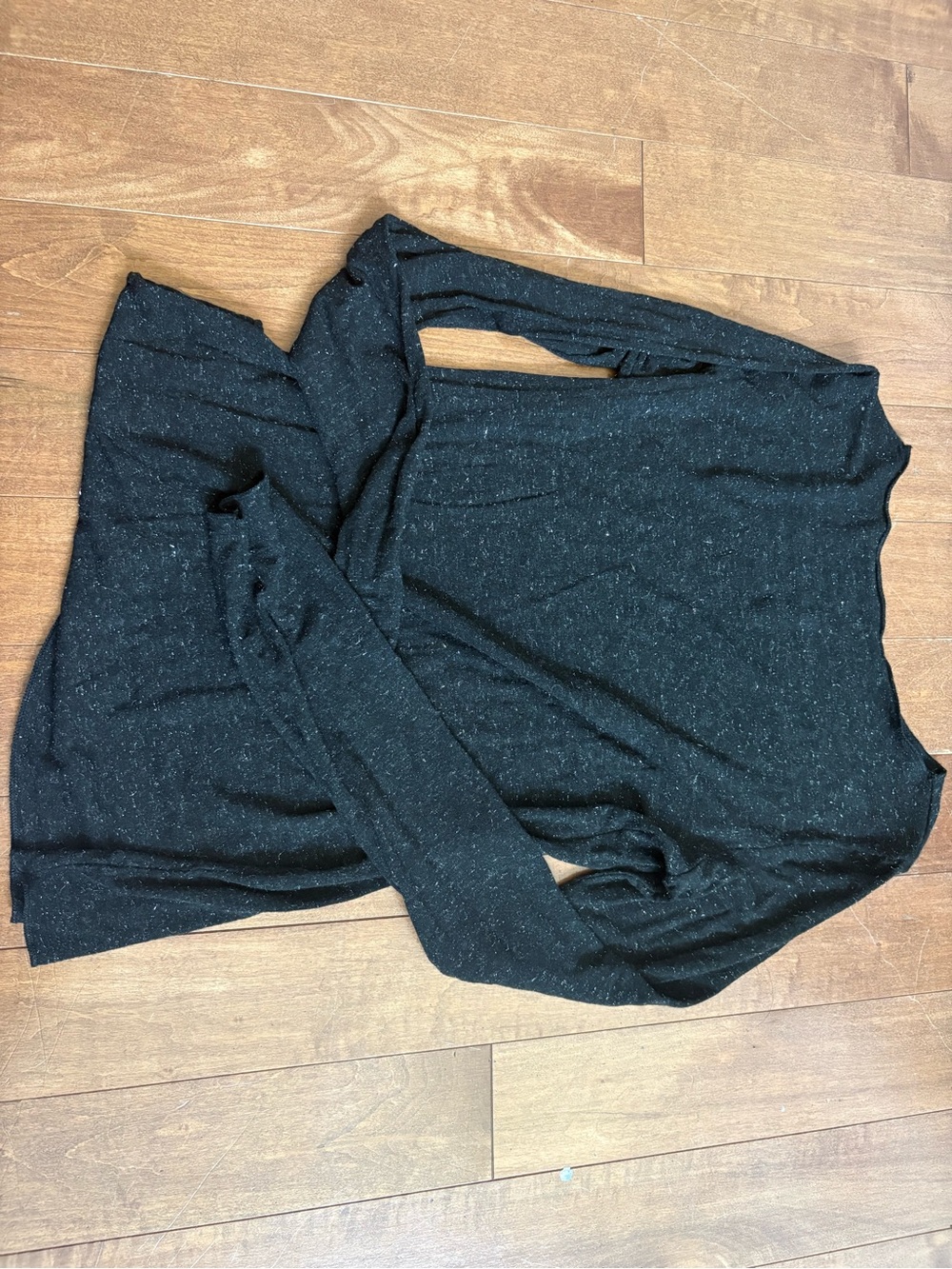 Intimissimi Black Speckled Long Sleeve Knit Top